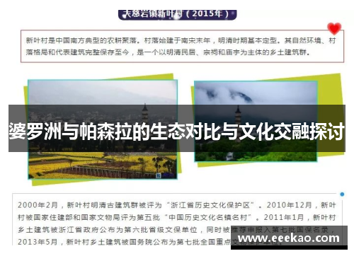 婆罗洲与帕森拉的生态对比与文化交融探讨